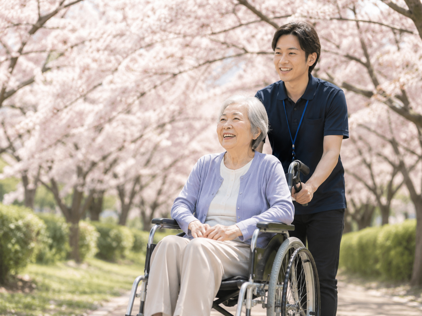 外出を楽しむ様子